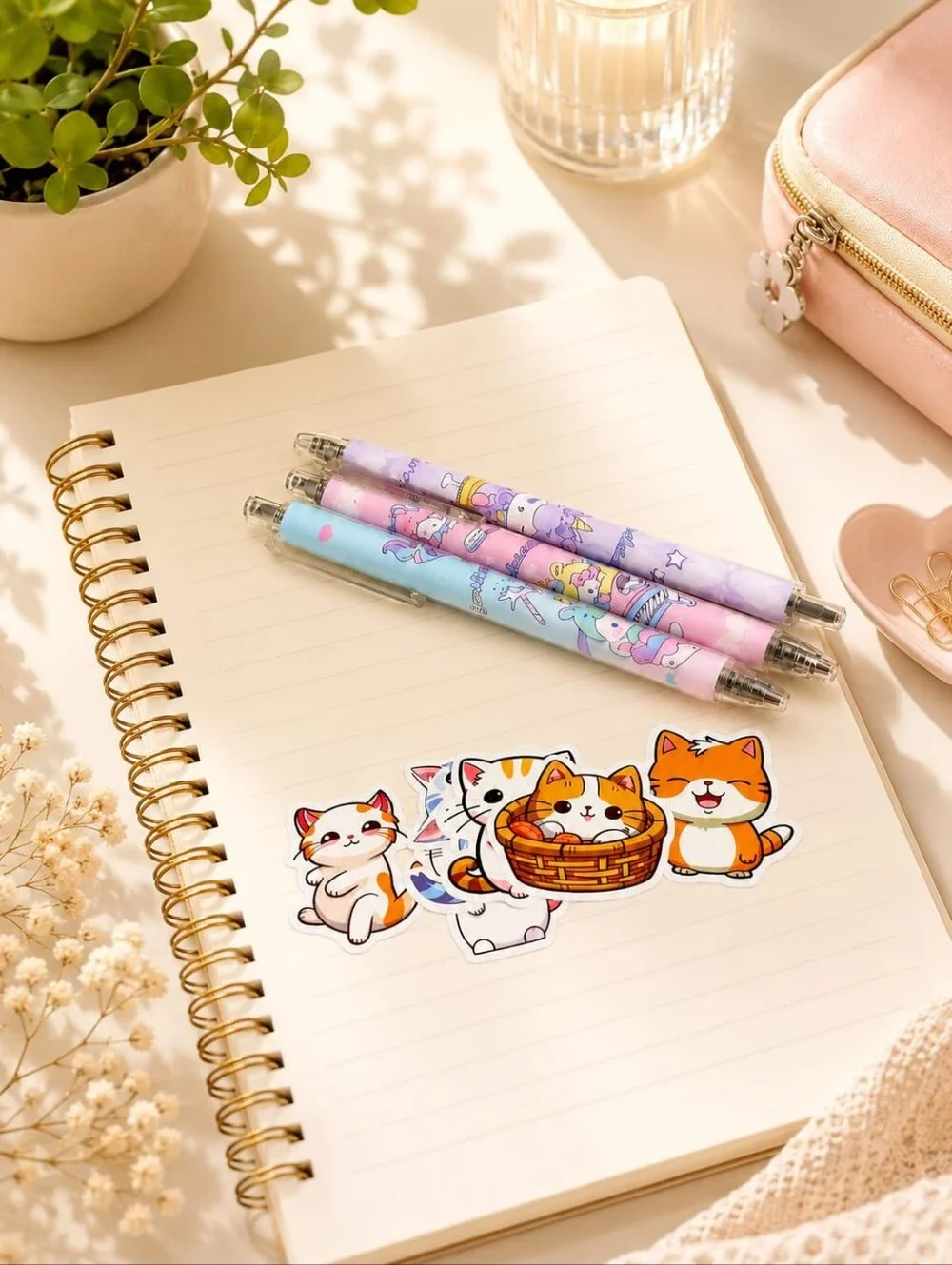 Kawaii school supplies, aesthetic stationery set, Sanirio Style Gift Box
